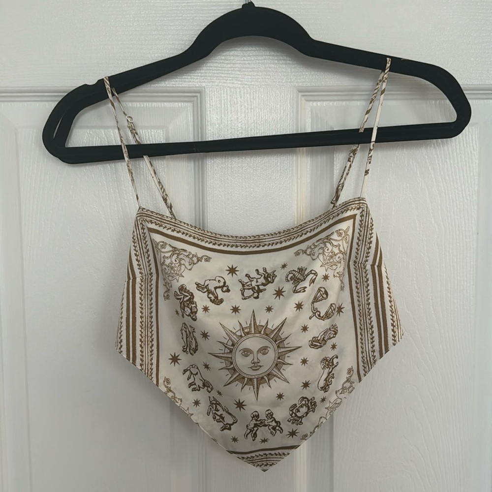 We Wore What Danielle Bernstein Horoscope Handkerchief Tank Top, S